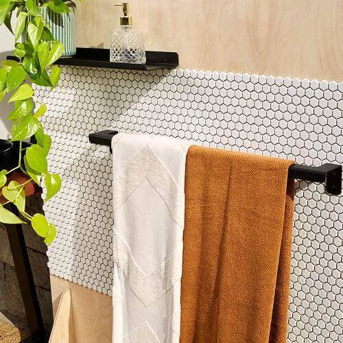 Black Towel Rail