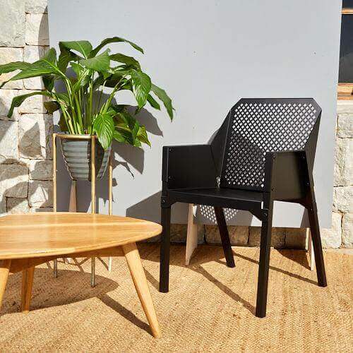 Black Aluminium Chair by Komposite