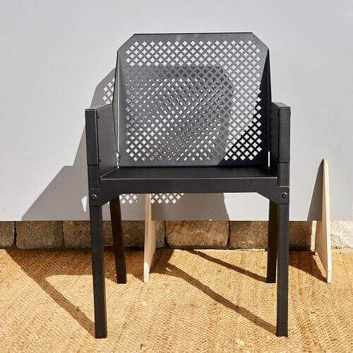 Black Aluminium Chair by Komposite