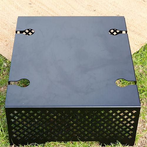Aluminium Picnic Table Black by Komposite